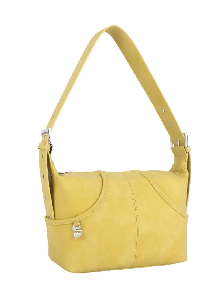 Joan shoulder chartreuse