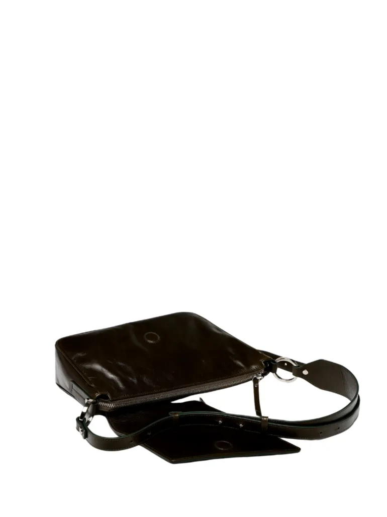 Lanzarote mini olive crash leather