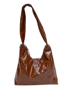 M Crossbody Bag glossy brown