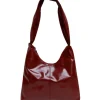 M Crossbody Bag glossy maroon