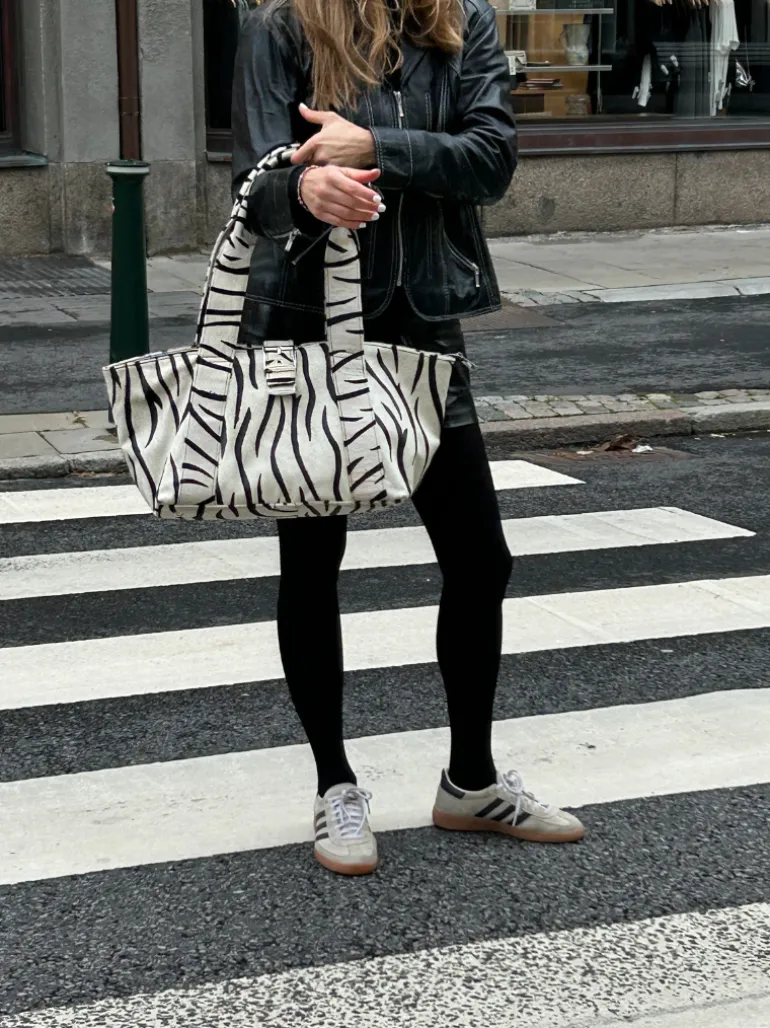 Maxi Shopper Brown Stripes Deluxe