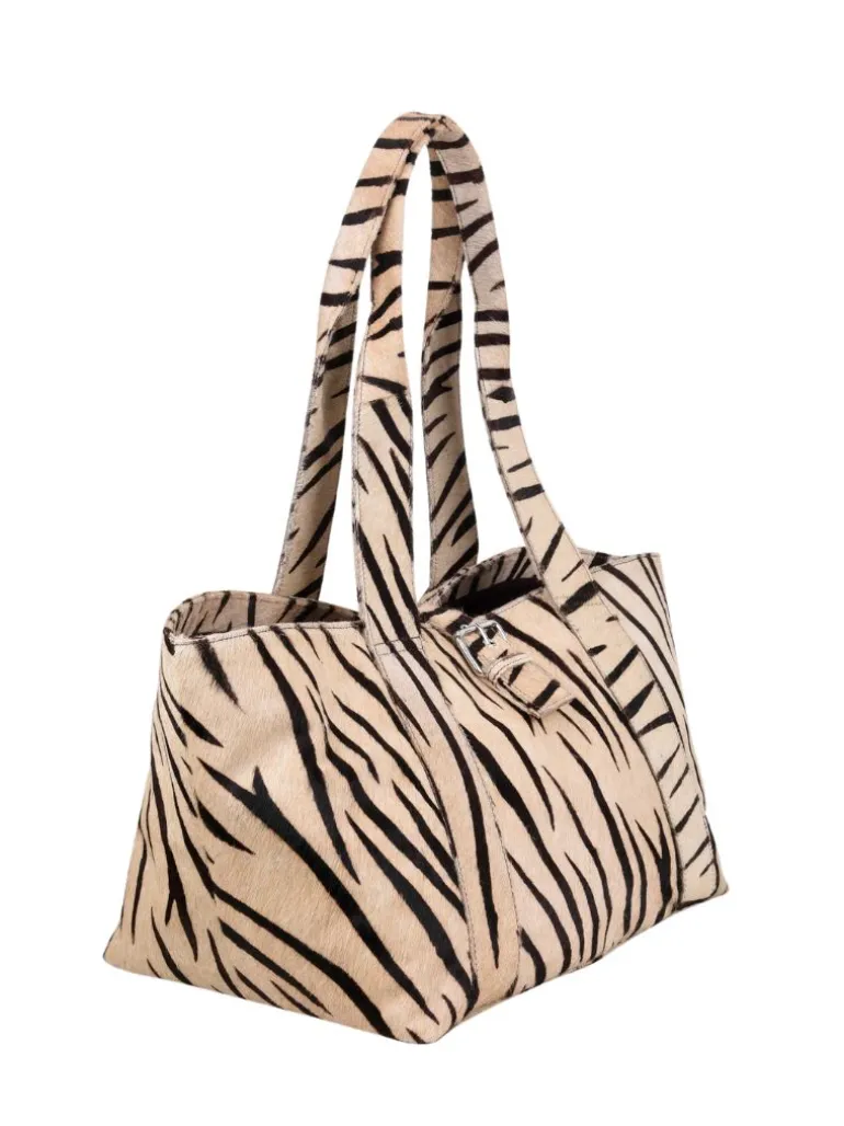 Maxi Shopper Brown Stripes Deluxe