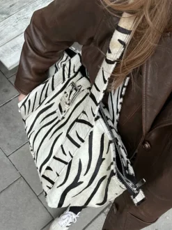 Maxi Shopper Brown Stripes Deluxe