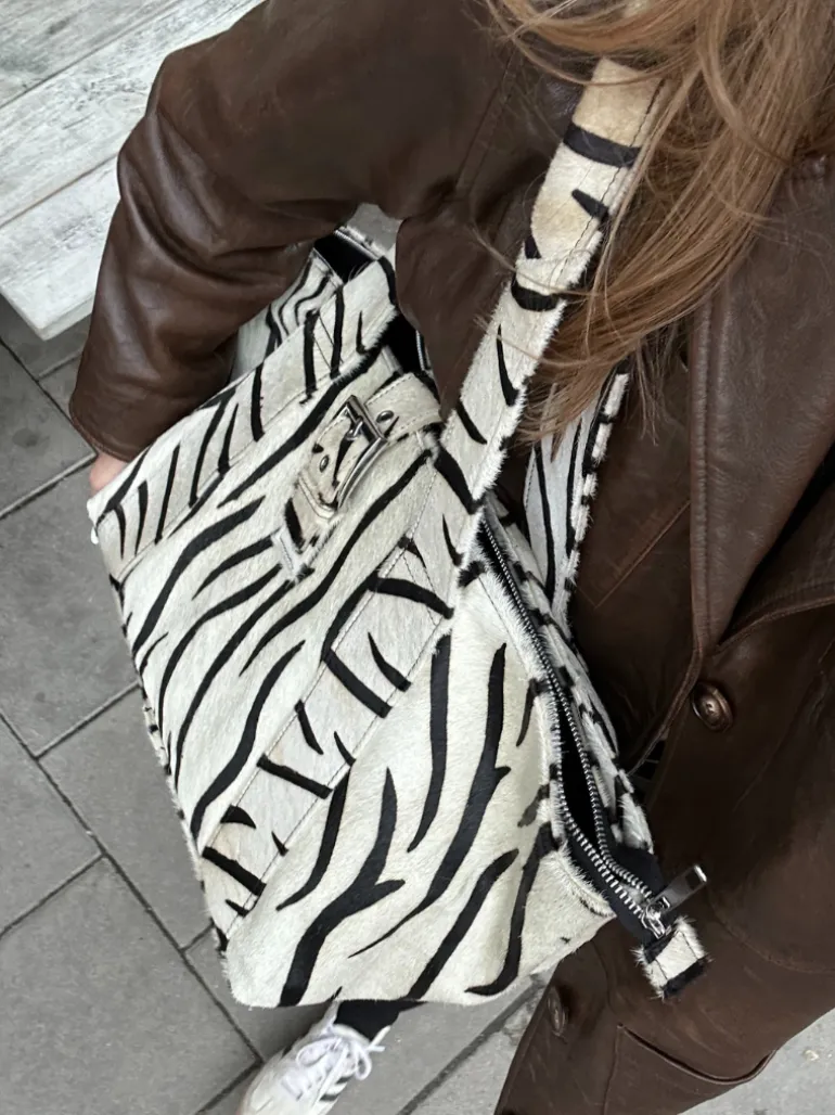 Maxi Shopper Brown Stripes Deluxe