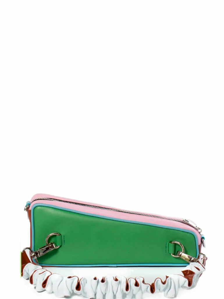 Ocaña Baguette bag green color block