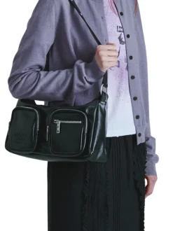 Outpocket Hobo black glossy plain