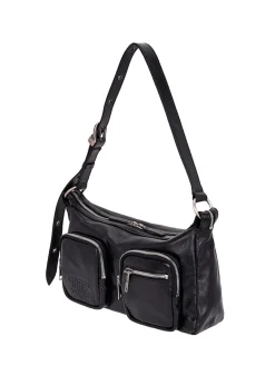 Outpocket Hobo black glossy plain