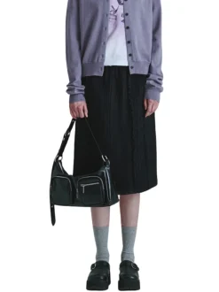 Outpocket Hobo black glossy plain