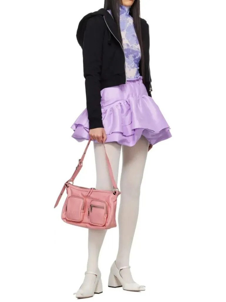 Outpocket Hobo candy pink glossy plain