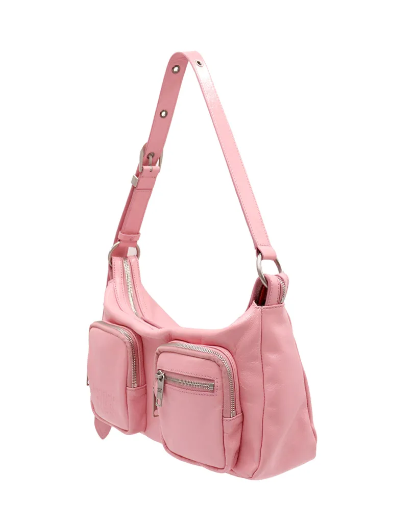 Outpocket Hobo candy pink glossy plain