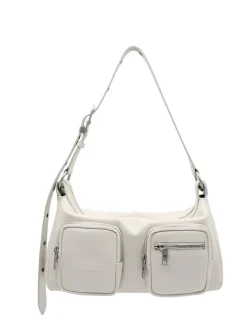 Outpocket Hobo cream glossy plain
