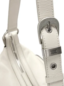 Outpocket Hobo cream glossy plain