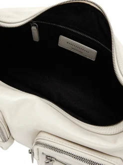 Outpocket Hobo cream glossy plain