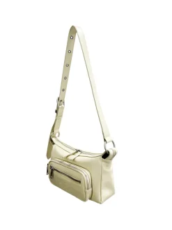 Outpocket Hobo Mini blond wood glossy plain