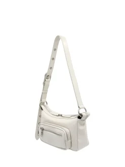 Outpocket Hobo Mini cream glossy plain