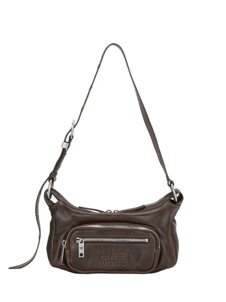 Outpocket Hobo Mini washed brown pull-up