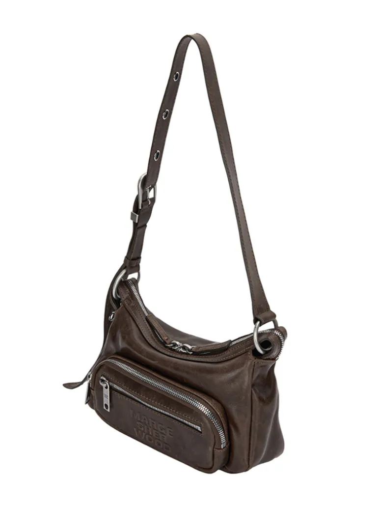 Outpocket Hobo Mini washed brown pull-up