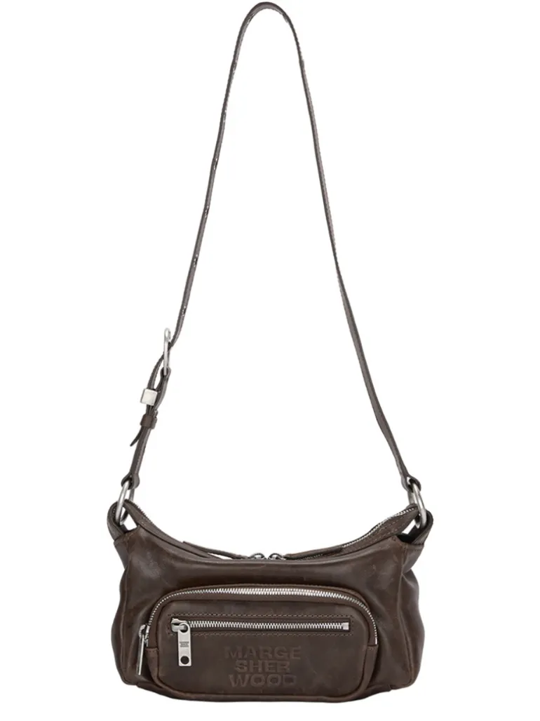 Outpocket Hobo Mini washed brown pull-up