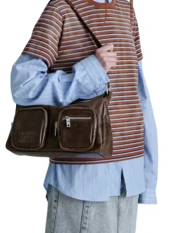 Outpocket Hobo washed brown pull-up