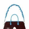 Paco croc brown & blue
