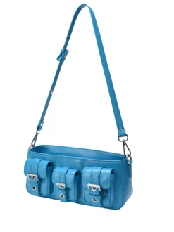 Penny wrinkle bright blue