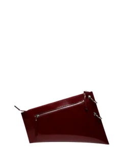 Saund burgundy semi patent leather
