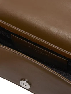Shearing Belted Flap chestnut plain + beige