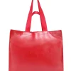 Shopper wrinkle bright red
