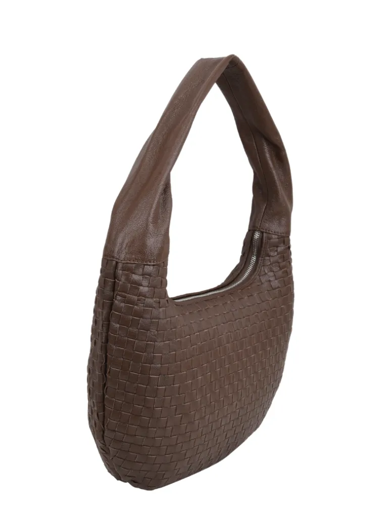 Small Gabi braided mountain dark brown