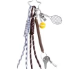 Tennis court yellow + blue charm