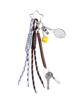 Tennis court yellow + blue charm