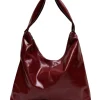 XL Crossbody Bag glossy maroon