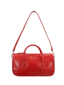 Zipper small apple red crinkle