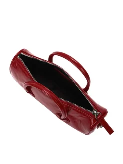 Zipper small apple red crinkle
