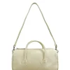 Zipper small blond wood crinkle