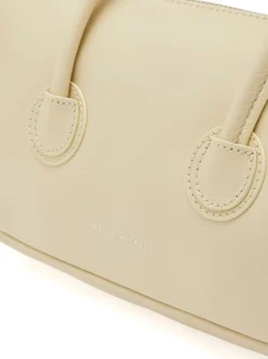 Zipper small blond wood crinkle